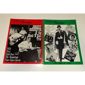 RECORD EXCHANGER lot of 2 Magazine Issues # 26 And 27 Rock N Roll Trio Duke